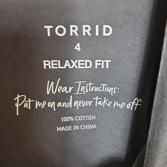 Torrid No Filter Periscope Gray Relaxed Fit Cotton Graphic Tee, NWT, 4X - Picture 3 of 6